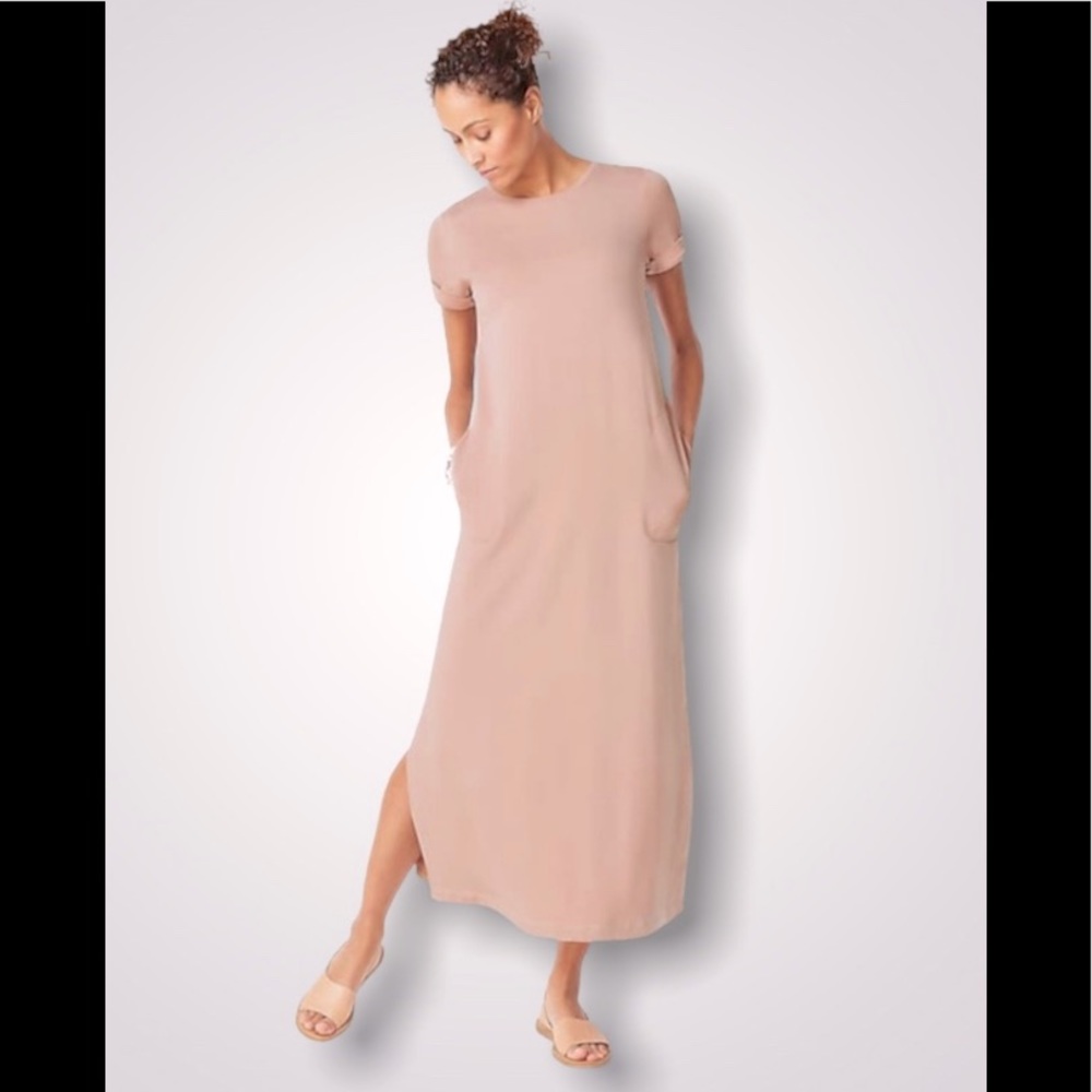 J. Jill Affinity V Back Maxi Dress Fawn